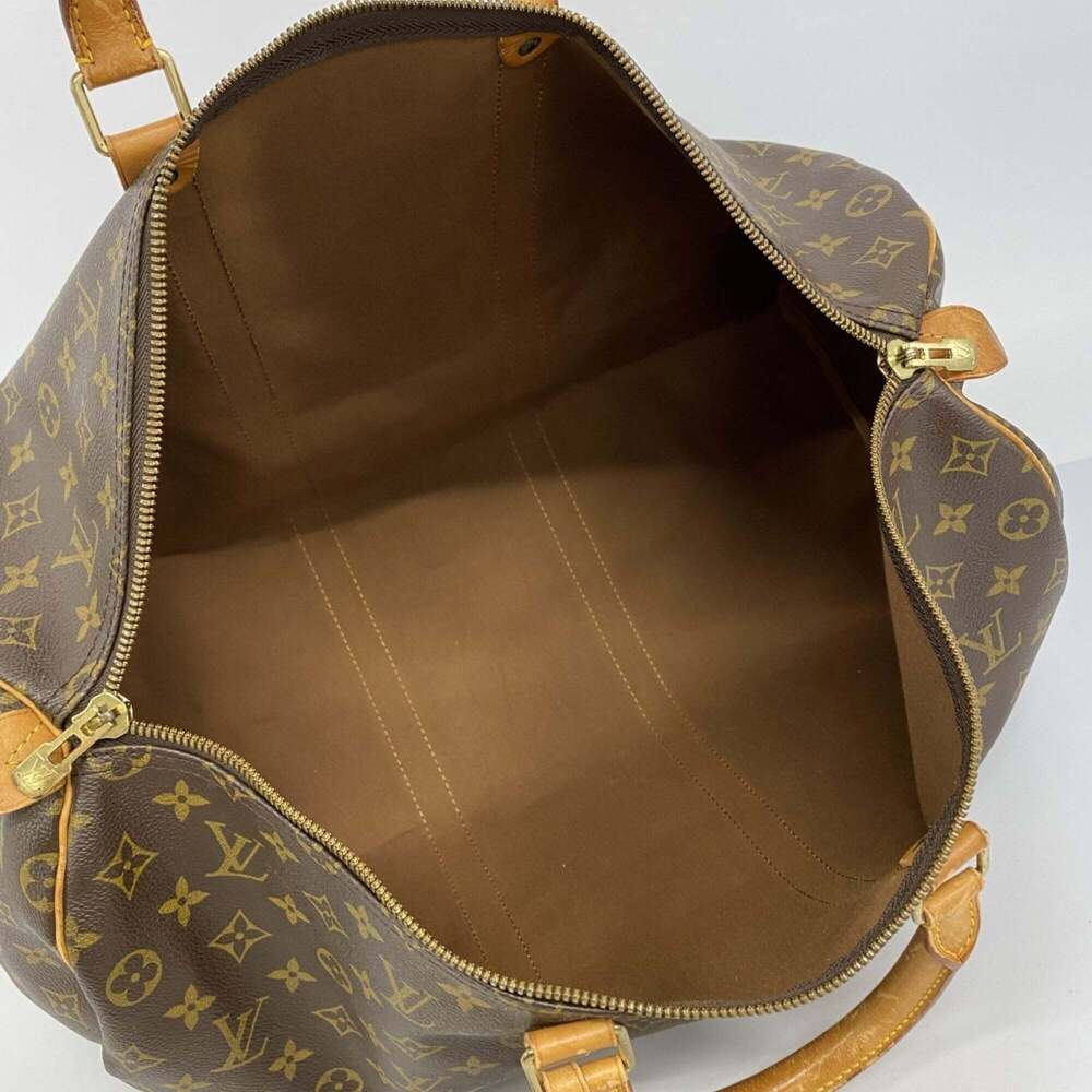 LOUIS VUITTON Authentic Brown Monogram Keepall 50 Boston Bag - Picture 4 of 12